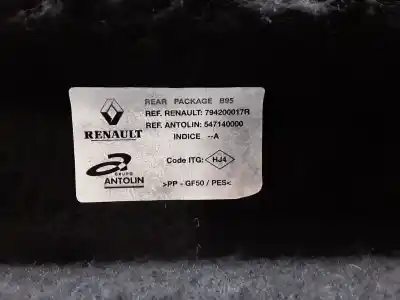 Pezzo di ricambio per auto di seconda mano vassoio posteriore per renault megane iii berlina 5 p 1.5 dci diesel fap riferimenti oem iam 79420001