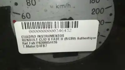 Автозапчастина б/у панель інструментів для renault clio ii fase ii (b/cb0) base authentique 75 cv / 55 kw посилання на oem iam p8200054416  