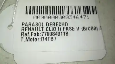 Автозапчастина б/у  для RENAULT CLIO II FASE II (B/CB0)  Посилання на OEM IAM 7700849118  