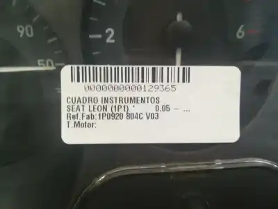 Second-hand car spare part Dashboard for SEAT LEON (1P1) LEON (1P1) (2005 - 2012) OEM IAM references 1P0920 804C V03  