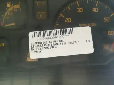 Автозапчастина б/у панель інструментів для renault clio i fase i+ii (b/c57) * посилання на oem iam 7700784064  