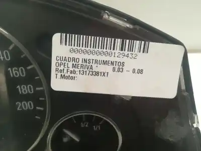 Peça sobressalente para automóvel em segunda mão Quadrante por OPEL MERIVA * Referências OEM IAM 13173381XT  
