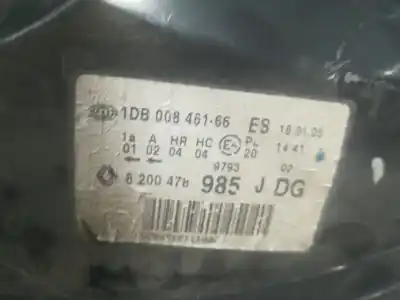 Second-hand car spare part right headlight for renault clio ii fase ii (b/cb0) base authentique 82 cv / 60 kw oem iam references 1db00846166  