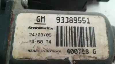 Peça sobressalente para automóvel em segunda mão elevador de vidros dianteira esquerda por opel meriva * referências oem iam 99389551  