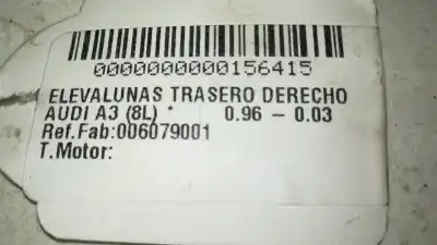 Автозапчастина б/у регулятор скла заднього правого для audi a3 (8l) 8l посилання на oem iam 006079001  