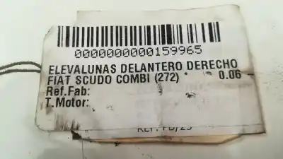 Автозапчасти б/у регулятор стекла переднего правого за fiat scudo combi (272) 136 cv / 100 kw ссылки oem iam   