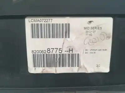 Peça sobressalente para automóvel em segunda mão quadrante por renault clio iii exception referências oem iam 8200628775h  