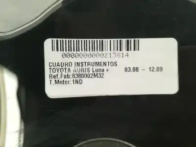 Peça sobressalente para automóvel em segunda mão quadrante por toyota auris luna+ referências oem iam 8380002m32  