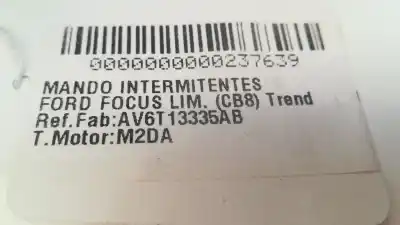 Second-hand car spare part indicator switch for ford focus lim. (cb8) trend oem iam references av6t13335ab  