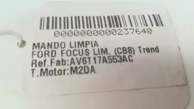 Second-hand car spare part windshiel wiper switch for ford focus lim. (cb8) trend oem iam references av6t17a553ac