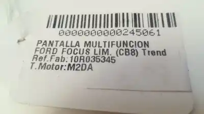 Second-hand car spare part multifunction display for ford focus lim. (cb8) trend oem iam references 10r035345