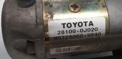 Second-hand car spare part starter motor for toyota yaris (ncp1/nlp1/scp1) 1.3 expo oem iam references 281000j020  
