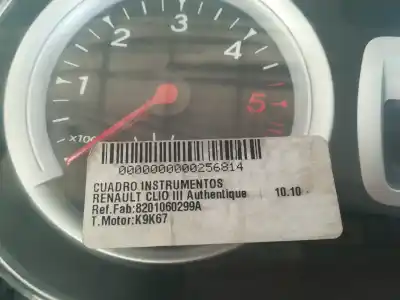 Peça sobressalente para automóvel em segunda mão quadrante por renault clio iii authentique referências oem iam 8201060299a  
