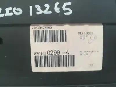 Peça sobressalente para automóvel em segunda mão quadrante por renault clio iii authentique referências oem iam 8201060299a  