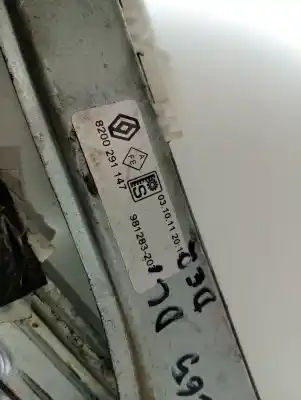 Peça sobressalente para automóvel em segunda mão elevador de vidros dianteiro direito por renault clio iii authentique referências oem iam 8200291147  