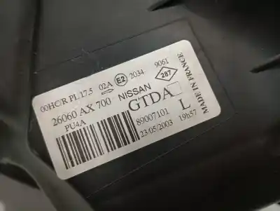 Peça sobressalente para automóvel em segunda mão farol / farolim esquerdo por nissan micra (k12e) acenta referências oem iam 26060ax700