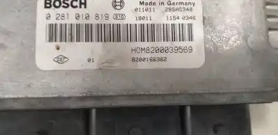 Second-hand car spare part ecu engine control for renault scenic (ja..) 1.9 dci century 102 cv / 75 kw oem iam references 8200039569  