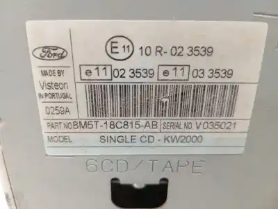 Pezzo di ricambio per auto di seconda mano impianto audio / radio cd per ford focus lim. (cb4) titanium riferimenti oem iam 8m5t18c815ab  