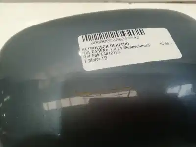 Peça sobressalente para automóvel em segunda mão espelho retrovisor direito por kia carens 1.8 monovolumen referências oem iam e4012125
