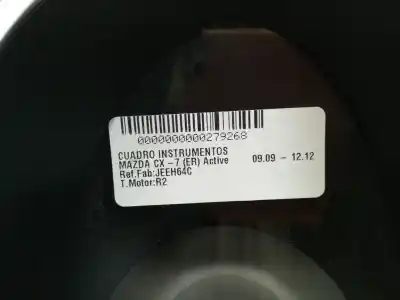 Second-hand car spare part dashboard for mazda cx-7 (er) active oem iam references jeeh64c  