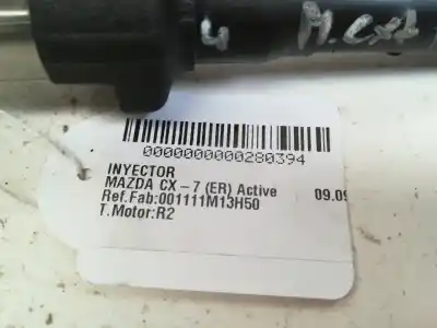 Peça sobressalente para automóvel em segunda mão injetor por mazda cx-7 (er) active referências oem iam 001111m13h50  