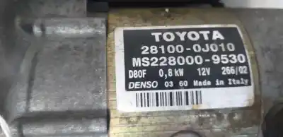 Piesă de schimb auto la mâna a doua electromotor pentru toyota yaris (ncp1/nlp1/scp1) 1.0 linea luna referințe oem iam ms228000  