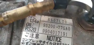 Second-hand car spare part air conditioning compressor for suzuki jimny sn (fj) cabrio jlx oem iam references ss07lt1  