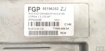 Pezzo di ricambio per auto di seconda mano centralina motore per opel corsa c corsavan riferimenti oem iam 55196352zj  