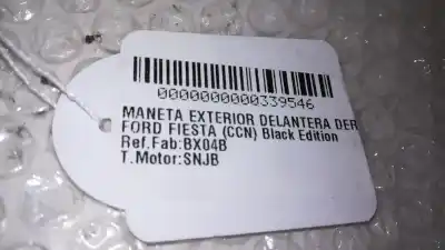 Piesă de schimb auto la mâna a doua mâner exterior fațã dreapta pentru ford fiesta (ccn) black edition referințe oem iam bx04b  