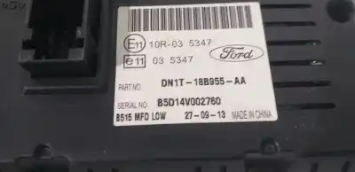Peça sobressalente para automóvel em segunda mão display gps / multimídia por ford fiesta (ccn) black edition referências oem iam dn1t18b955aa  