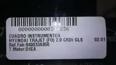 Peça sobressalente para automóvel em segunda mão quadrante por hyundai trajet (fo) 2.0 crdi gls referências oem iam 940033a850  