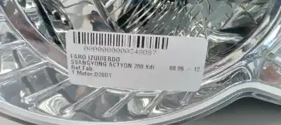 Peça sobressalente para automóvel em segunda mão farol / farolim esquerdo por ssangyong actyon 200 xdi referências oem iam   