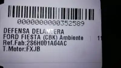 Peça sobressalente para automóvel em segunda mão Painel Frontal por FORD FIESTA (CBK) Ambiente Referências OEM IAM 2S6H001A04AC  