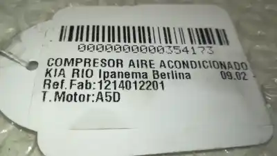 Second-hand car spare part air conditioning compressor for kia rio ipanema berlina oem iam references 3g251-0895