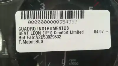 Peça sobressalente para automóvel em segunda mão quadrante por seat leon (1p1) comfort limited referências oem iam a2c53029632  