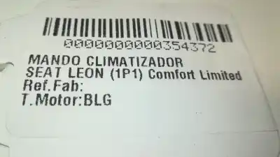 Peça sobressalente para automóvel em segunda mão Comando De Sofagem (chauffage / Ar Condicionado)  por SEAT LEON (1P1) Comfort Limited Referências OEM IAM   