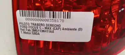 Автозапчастина б/у правий ліхтар для FORD FOCUS C-MAX (CAP) Ambiente (D) Посилання на OEM IAM 3M5113N411AA  