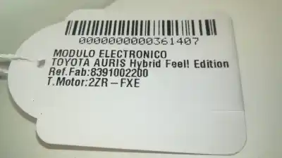 Peça sobressalente para automóvel em segunda mão módulo eletrônico por toyota auris hybrid feel  edition referências oem iam 8391002200