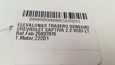 Peça sobressalente para automóvel em segunda mão  por CHEVROLET CAPTIVA  Referências OEM IAM 25937970  