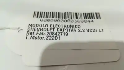 Second-hand car spare part electronic module for chevrolet captiva 2.2 vcdi ltz oem iam references 20842719  