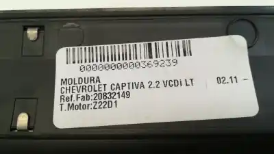 Peça sobressalente para automóvel em segunda mão moldagem por chevrolet captiva 2.2 vcdi ltz referências oem iam 20832149