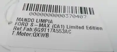 Second-hand car spare part multifunction switch for ford s-max (ca1) titanium (03.2010->) 140 cv / 103 kw oem iam references 6g9t17a553ac  