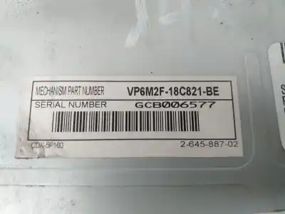 Second-hand car spare part audio system / radio cd for ford s-max (ca1) titanium (03.2010->) 140 cv / 103 kw oem iam references vp6m2f-18c821-be  