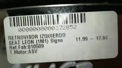 Second-hand car spare part left rearview mirror for seat leon (1m1) 1.9 tdi oem iam references 010509  