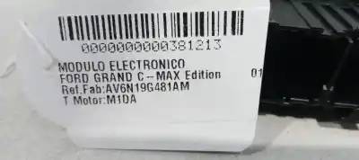 Second-hand car spare part electronic module for ford grand c-max edition oem iam references av6n19g481am  