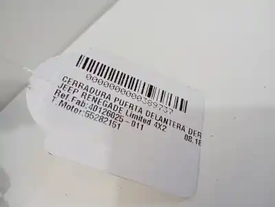 Автозапчастина б/у замок передній праві двері для jeep renegade limited 4x2 посилання на oem iam 40126025-011  