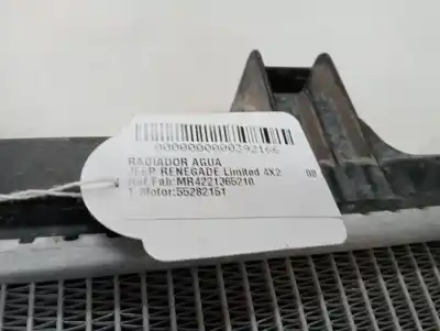 Second-hand car spare part water radiator for jeep renegade limited 4x2 oem iam references mr4221365210