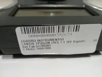 Second-hand car spare part dashboard for lancia ypsilon (101) 1.4 16v oro (10.2006->) oem iam references 51709391  