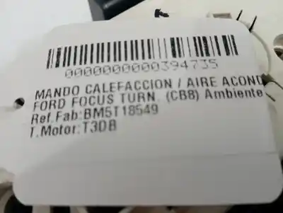 Second-hand car spare part heating / air conditioning control panel for ford focus lim. (cb8) ambiente oem iam references bm5t18549  