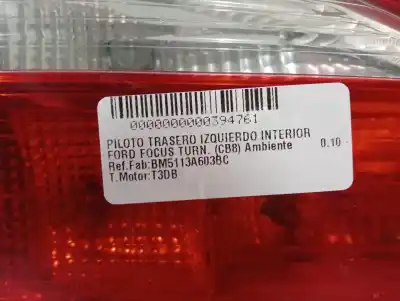 Second-hand car spare part interior left tailgate light for ford focus lim. (cb8) ambiente oem iam references bm5113a603bc  
